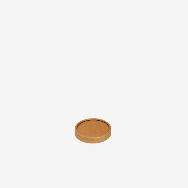 Kraft brown lid for dressing cup